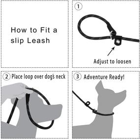 img 2 attached to 🐾 Tifereth Medium Dog Leash - 6ft Reflective Training Rope for Strong Pulling Big and Large Dogs