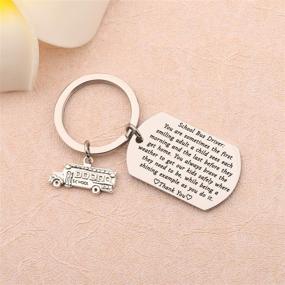 img 1 attached to 🚌 FUSTMW School Bus Driver Appreciation Keychain: The Perfect Thank You Gift for Back to School