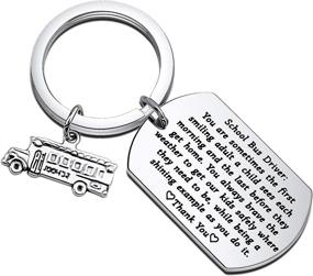 img 4 attached to 🚌 FUSTMW School Bus Driver Appreciation Keychain: The Perfect Thank You Gift for Back to School