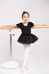 img 1 attached to Dancina Leotard Sparkle Sleeve Little Girls' Clothing in Active