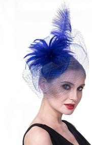 img 4 attached to 🎩 Navy Fascinators Headband Headpiece FM02: Women's Accessories and Special Occasion Accessories for Kentucky