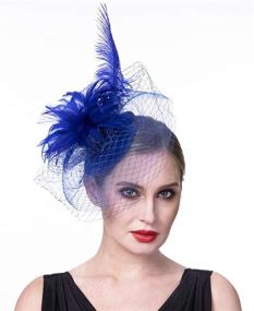 img 3 attached to 🎩 Navy Fascinators Headband Headpiece FM02: Women's Accessories and Special Occasion Accessories for Kentucky