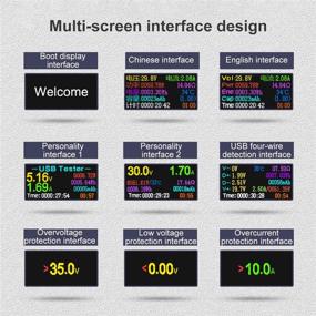 img 1 attached to 💡 USB Tester Type C Meter - USB Digital Multimeter Amperage Power Capacity Reader & USB C Current Voltmeter & Voltage Monitor Tester & Amp Amperage Charging USB Detector Checker DC 0-30V/0-6.5A: Complete USB Testing Solution