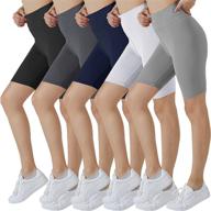 🩳 valandy high waisted yoga shorts for women - buttery soft biker shorts for workout, running - pack of 2 логотип