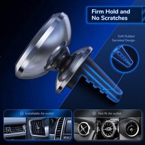 img 2 attached to 📱 Magnetic Phone Car Mount: Syncwire Magnet Air Vent 360° Rotation Holder for iPhone 11 Pro XS Max XR X 8 7 6 Plus Samsung Galaxy Note10 S10 S10+