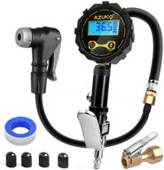 🚲 azuno bike tire inflator: pressure gauge & air compressor tool for presta and schrader valves logo