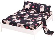 sdiii 3pc twin size animal bed sheets set with flat fitted sheet - perfect bedding for boys, girls and teens! logo