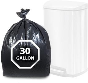 img 4 attached to 🗑️ Dualplex 30 Gallon Black Trash Bags - 100 Count, Heavy Duty 33” X 39” Black Garbage Bag 33 Gallon