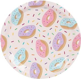 img 2 attached to 🍩 Donut Party Pack with 24 Servings - Paper Plates, Napkins, Cups and Plastic Cutlery (144 Pieces)