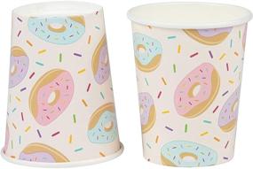 img 1 attached to 🍩 Donut Party Pack with 24 Servings - Paper Plates, Napkins, Cups and Plastic Cutlery (144 Pieces)