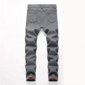 img 3 attached to 👖 FREDD MARSHALL Blue Thermal Thicken Boys' Jeans: Stylish and Warm Clothing for Boys