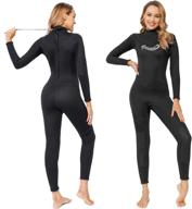 🏊 women's 3mm wetsuit - ravani freediving wetsuit for women with neoprene, long sleeve for surfing, diving, swimming, and kayaking logo