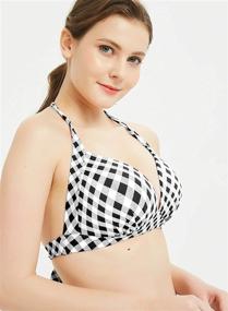 img 1 attached to 👙 Futurino Vintage Pattern Swimsuits: Women's Clothing in Swimsuits & Cover Ups - Stylish and Retro Swimwear for Women