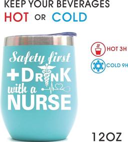 img 2 attached to 👩 Nurse Gifts - Women Nurses, Nursing Tumbler - Drink Safely with a Nurse, New Nurse Gift Ideas - Nurse Week & Appreciation Gifts, Best Nurse Ever Cups