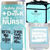 👩 nurse gifts - women nurses, nursing tumbler - drink safely with a nurse, new nurse gift ideas - nurse week & appreciation gifts, best nurse ever cups логотип