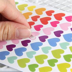 img 3 attached to 🎨 Yansanido Decorative Heart-Shaped Adhesive in Vibrant Colors: Perfect for DIY Crafts and Decoration