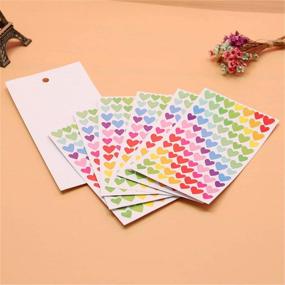 img 1 attached to 🎨 Yansanido Decorative Heart-Shaped Adhesive in Vibrant Colors: Perfect for DIY Crafts and Decoration