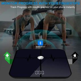 img 2 attached to 📱 Wecolor Bluetooth Body Fat Scale: The Ultimate Smart Scale for Achieving Your Fitness Goals, Synced with Smartphone APP for Accurate BMI Analysis and Fitness Tracking