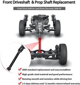 img 1 attached to Замена переднего приводного вала Nifeida TVB000110 для Land Rover Discovery 2 Series II 4.0L 4.6L V8 Автозапчасти Карданный вал Пропеллерный вал Сборка, OE#TVB000100 938-510 FTC5320 (604мм)