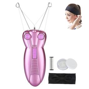 img 4 attached to 🌸 WAYCOM Ladies Facial Hair Remover: Electric Women's Beauty Epilator for Easy Threading and Hair Removal, Shaving, Face Massaging - Delicate Purple Device Depilation