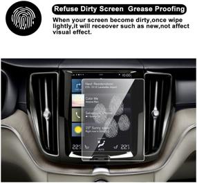 img 2 attached to 📱 Premium HD Clear Tempered Glass Screen Protector for 2018 2019 Volvo XC60 Sensus Navigation System - Ultimate Car In-Dash Screen Protection by RUIYA