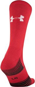 img 1 attached to Under Armour Youth Team Crew Socks - Red/White, Small - 1 Pair