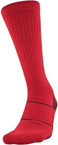 img 3 attached to Under Armour Youth Team Crew Socks - Red/White, Small - 1 Pair