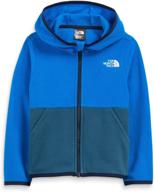 👶 the north face toddler glacier full zip hoodie: super soft and warm sweatshirt logo