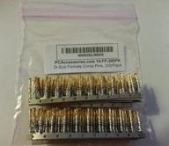 💻 enhanced pc accessories - connectors pro d-sub female crimp pins, 200/pack with gold & tin plated db crimp pin logo