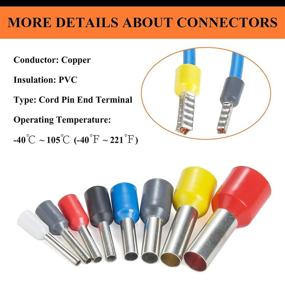 img 1 attached to Ferrules Terminals Camtek Assortment Connector