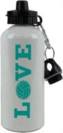 engraved volleyball sports aluminum finish logo