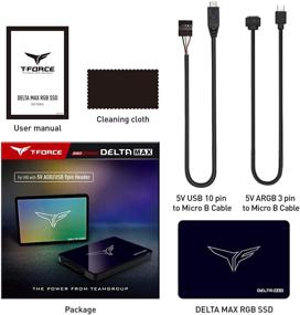 img 4 attached to 🖥️ TEAMGROUP T-FORCE DELTA MAX ARGB 1TB - High-speed 3D NAND TLC 2.5-Inch SATA III Internal SSD with DRAM Cache (R/W Speed up to 560/510 MB/s) - Model T253TM001T3C302