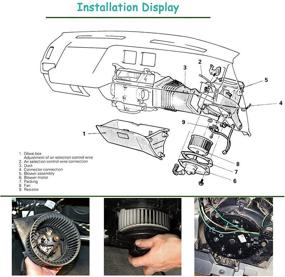 img 2 attached to 🌬️ Сборка высококачественного вентилятора кондиционера для Nissan Sentra Tsuru 2007-2012 X-Trail Rogue 2008-2013