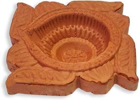 img 2 attached to Celebrate Diwali with Craftsman's 12 Pc Clay Diya Set - Handmade Terracotta 🪔 Earthen Vilakku Oil Lamps, Cotton Wicks for Puja Pooja, Deepawali Decoration & Indian Gift Items