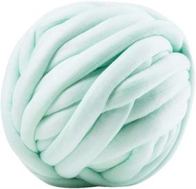img 4 attached to 🧶 Peapod Mint 3 LB Chunky Braid Cotton Thick Tube Yarn: Quick Arm Knitting & Easy Crochet for DIY Cozy Chunky Knit Throw Blankets, Pillow Pet Beds (53 oz / 203ft)