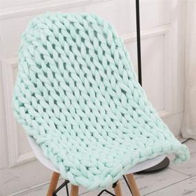 img 3 attached to 🧶 Peapod Mint 3 LB Chunky Braid Cotton Thick Tube Yarn: Quick Arm Knitting & Easy Crochet for DIY Cozy Chunky Knit Throw Blankets, Pillow Pet Beds (53 oz / 203ft)