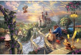 img 4 attached to Набор для творчества "Disney Красавица и Чудовище" с 5D бриллиантовой вышивкой - полный набор для декора дома, ручная работа для детей и взрослых, дизайн Beauty2