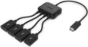 img 4 attached to 🔌 Мощный адаптер с 3-мя портами Micro USB HUB и кабелем с функцией OTG - Совместим с Raspberry Pi, устройствами на Android и многими другими.