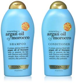 img 3 attached to 🌿 Revitalize and Nourish with OGX Organix Argan Oil of Morocco Shampoo & Conditioner Set (19.5 Oz)