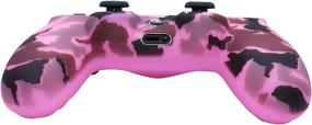 img 1 attached to Pink PS4 Controller Skins RALAN – Silicone Cover Skin Protector for PS4 Slim/Pro Controller with 6 Pink Pro Thumb Grips and 2 Skull Cap Grips – Camouflage Pink Design