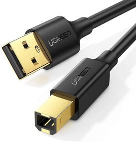 img 4 attached to 🔌 UGREEN USB 2.0 Printer Cable - High-Speed A-Male to B-Male Cord for HP, Canon, Brother, Samsung, Dell, Epson, Lexmark, Xerox, Piano, DAC, and More 5FT