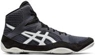 asics snapdown wrestling shoes black men's shoes логотип