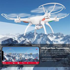 img 2 attached to Syma X5SW-V3 WiFi FPV Drone with Camera 🚁 - 2.4Ghz 4CH 6-Axis Gyro RC Quadcopter in White