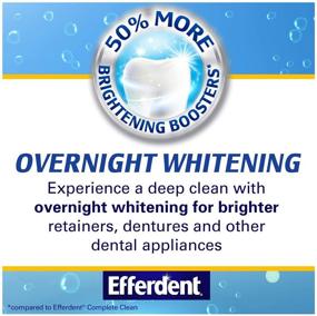 img 3 attached to 💎 Efferdent Overnight Whitening Denture Cleanser Tablets - 90 Count