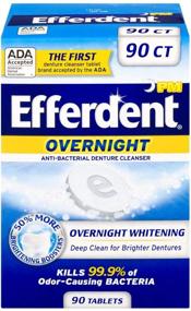 img 4 attached to 💎 Efferdent Overnight Whitening Denture Cleanser Tablets - 90 Count