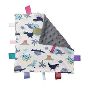 img 4 attached to Inchant Grey Baby Boy Tag Security Blanket: Colorful Tags Gift for Newborns & Toddlers