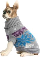 🐾 hapee diamond plaid sweater for cats and dogs - stylish pet apparel and accessories for dogs - pet sweatshirt логотип