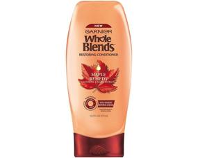 img 2 attached to 🍁 Garnier Whole Blends Maple Remedy Shampoo & Conditioner Set - Paraben Free Vegan Formula - 12.5 FL OZ (370 mL) per Bottle