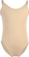 🩱 soudittur nude seamless camisole undergarment with adjustable straps for girls ballet dance leotards & gymnastics logo