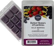 🧀 indulge in the scrumptious aroma of wild berry cheesecake with better homes and gardens wax cubes value pack (12 wax cubes) logo